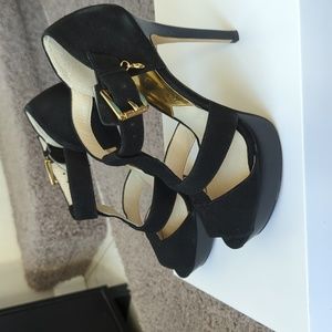 Michael kors Suede black Strappy heels